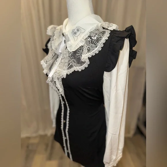 HoneyMikou HoneyPepper1X x Mikou Art “Momo” Black Women’s Medium Jfashion - Picture 8 of 11